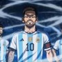 Mondiali, Messi e l'Argentina diventano... un anime