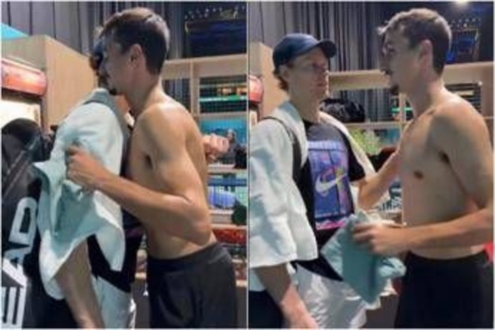 Sinner, incontro con Sonego a Parigi: "Hai vinto?"