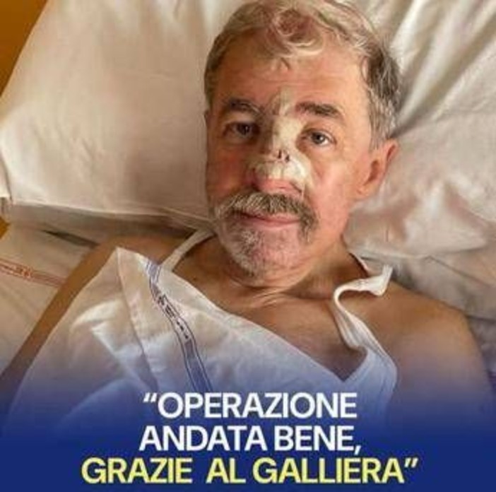 Marco Bucci operato al Galliera per la ricostruzione cutanea al naso: "Sto bene" Marco Bucci operato al Galliera per la ricostruzione cutanea al naso: "Sto bene"