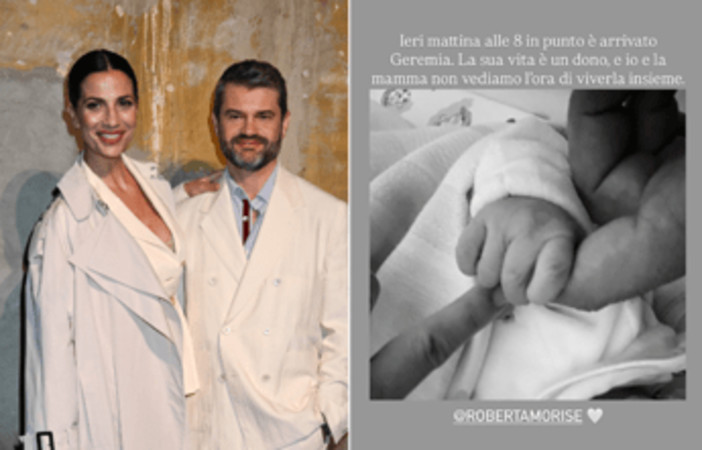 Roberta Morise e Enrico Bartolini genitori bis: "È arrivato Geremia"