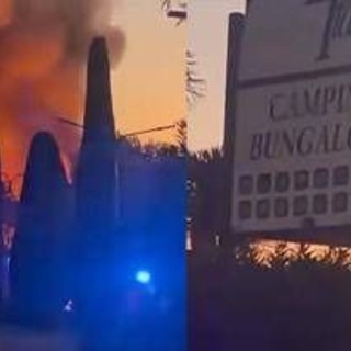 Vasto incendio in un campeggio a Peschiera del Garda: diversi feriti