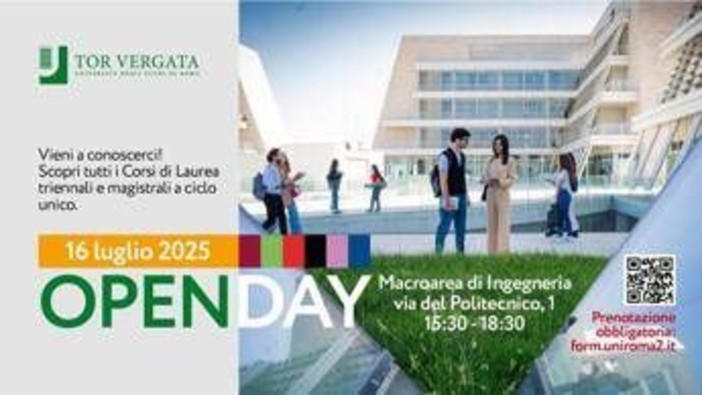 Università, a Roma Tor Vergata Open Day 2025: bussola su formazione e futuro professionale Università, a Roma Tor Vergata Open Day 2025: bussola su formazione e futuro professionale