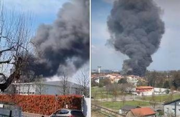 Milano, esplosione alla Perfetti di Lainate: colonna di fumo visibile a chilometri