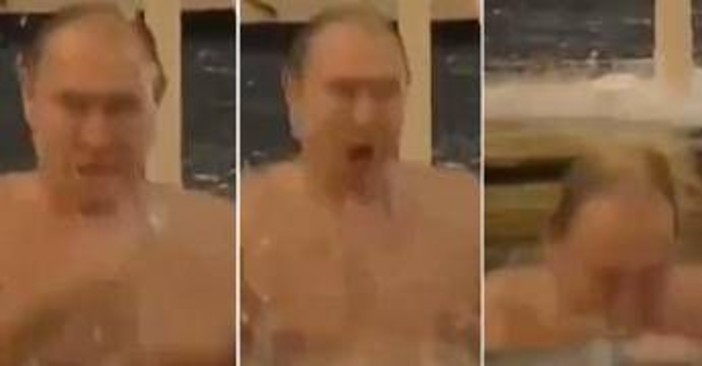 Putin, rito nell'acqua gelida per Epifania Putin, rito nell'acqua gelida per Epifania