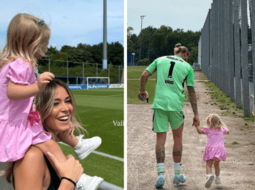 Diletta Leotta con la figlia Aria, visita speciale a papà Karius: &quot;La felicità&quot;