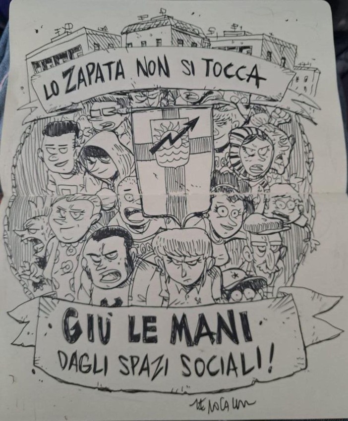 Zapata, la solidarietà arriva anche da Zerocalcare: "Giù le mani dagli spazi sociali" Zapata, la solidarietà arriva anche da Zerocalcare: "Giù le mani dagli spazi sociali"
